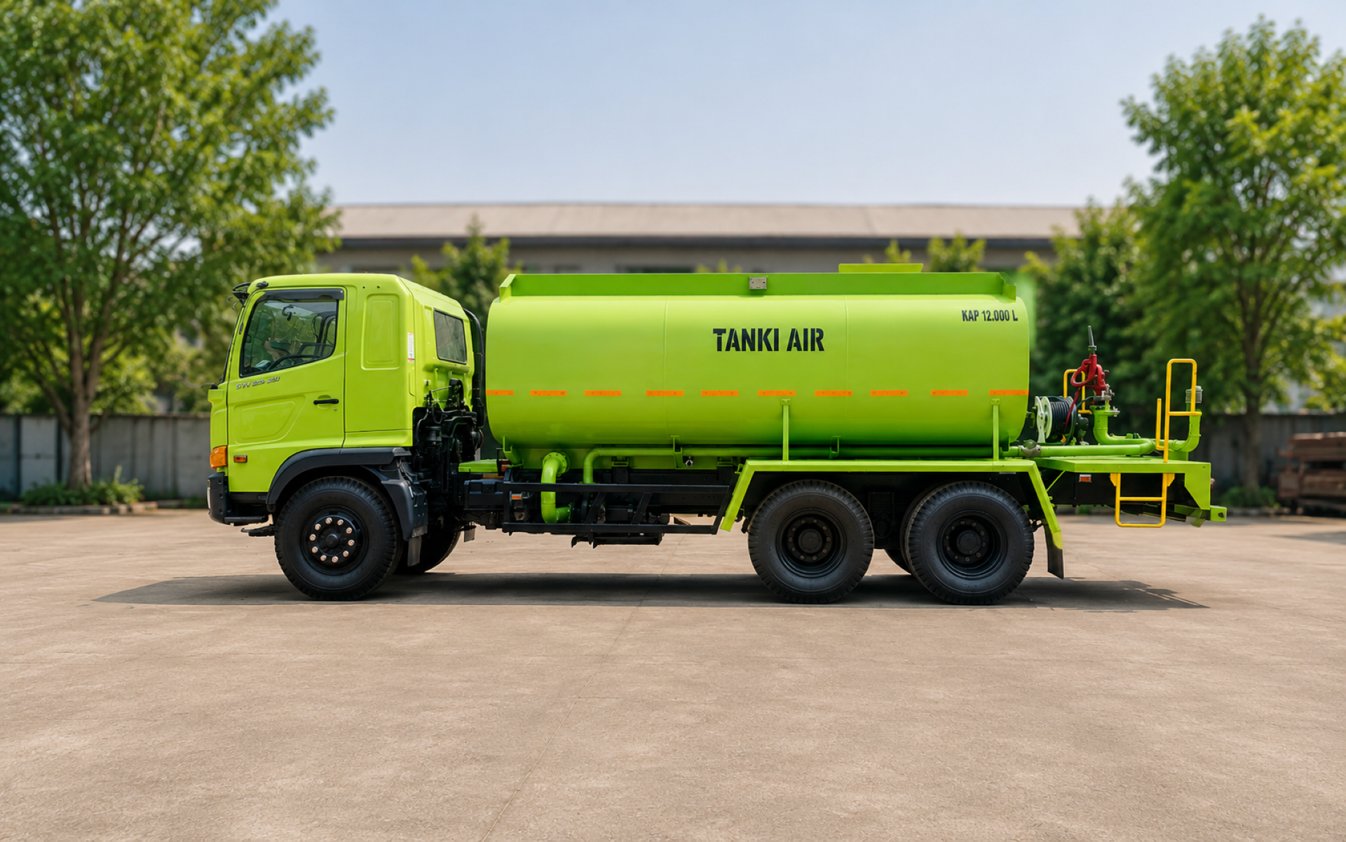 Karoseri Water Truk Cannon Sprayer Terbaik